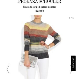 PROENZA SCHOULER | cotton striped degrade sweater